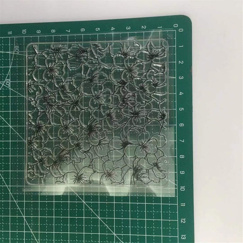 arriettycraft Flowers Background Clear Stamps for Card Making Decoration and DIY Scrapbooking - Image 2